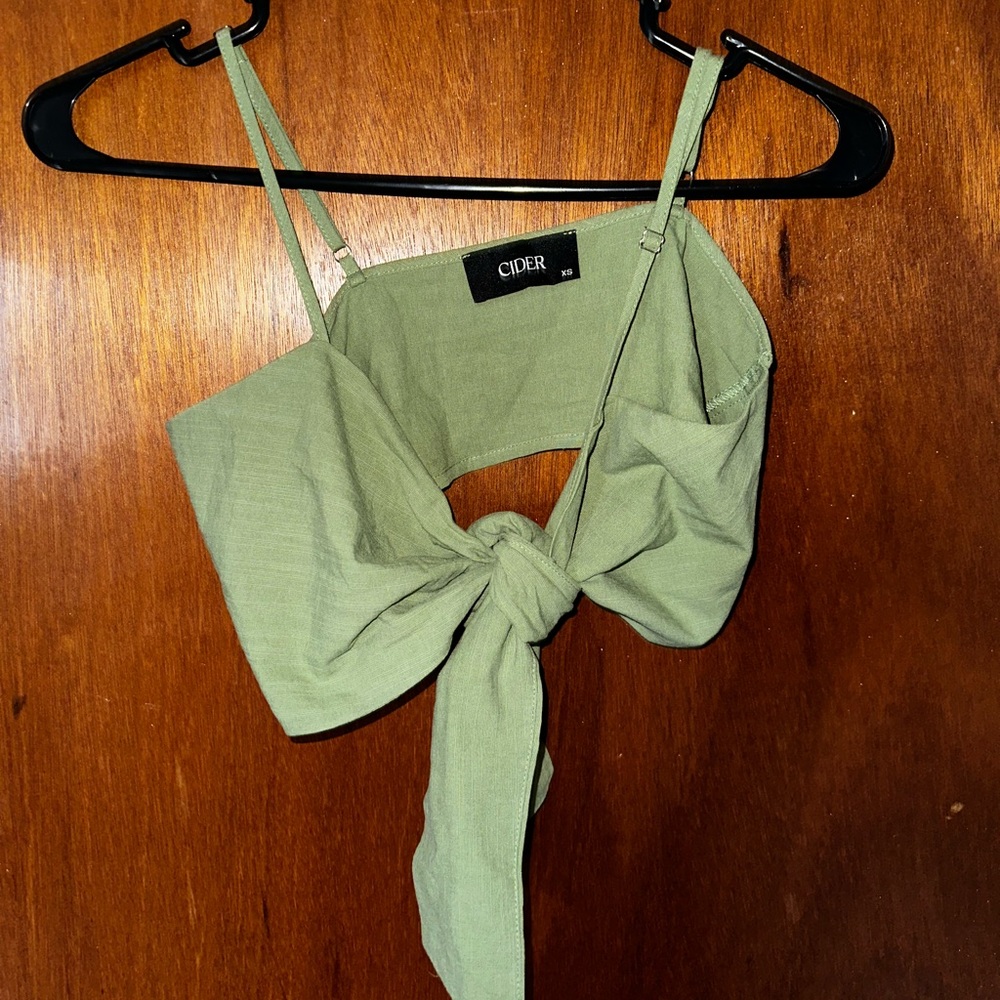 Cider Tie-Front Top